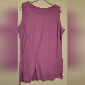 Sleeveless Ribbed Pink Top